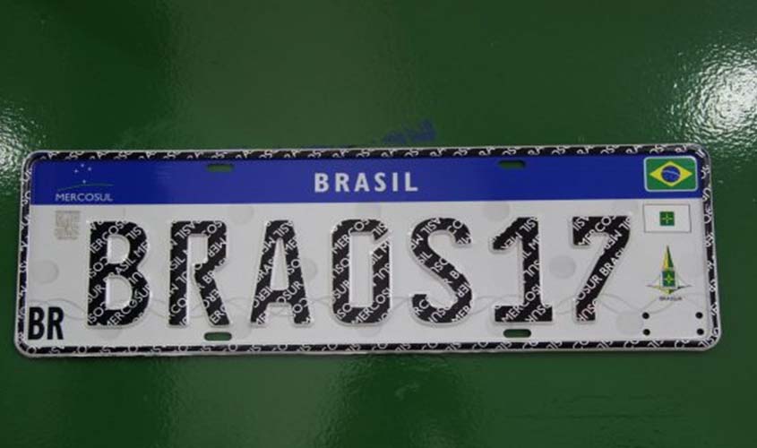 Detran Rondônia anuncia que nova Placa de Identificação Veicular será implantada em dezembro