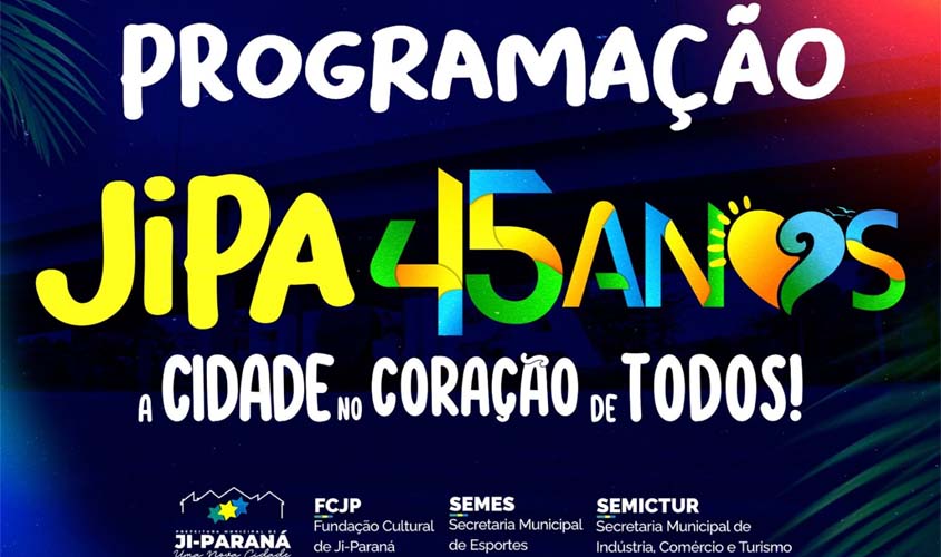 Prefeitura divulga programação do aniversário