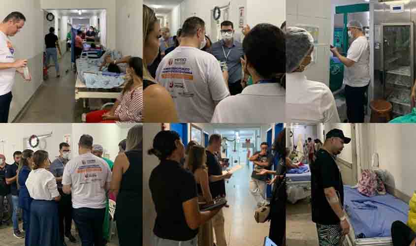 MPRO realiza vistorias em hospitais e aponta medidas para melhoria no atendimento