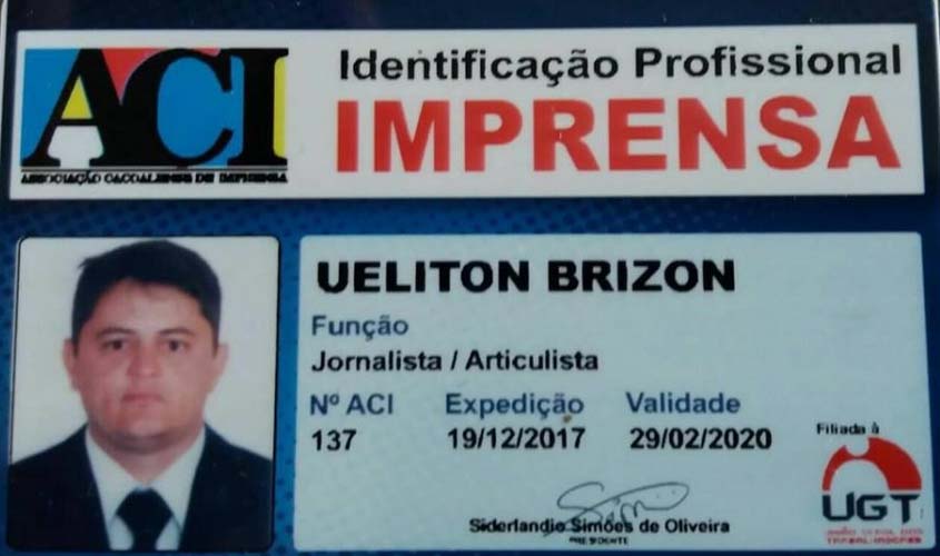 Associação brasileira cobra do Governo de Rondônia investigação sobre assassinato de jornalista em Cacoal