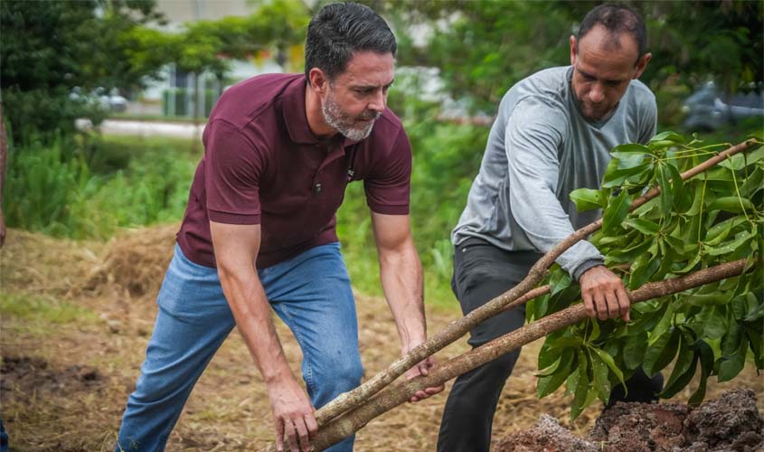 Léo Moraes inicia projeto de microflorestas e cria pomar urbano