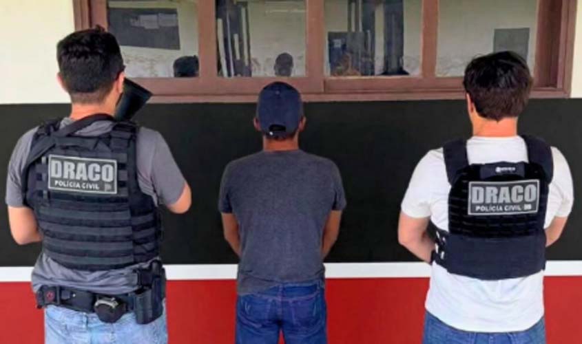 Polícia Civil de RO prende foragido por homicídio de policial