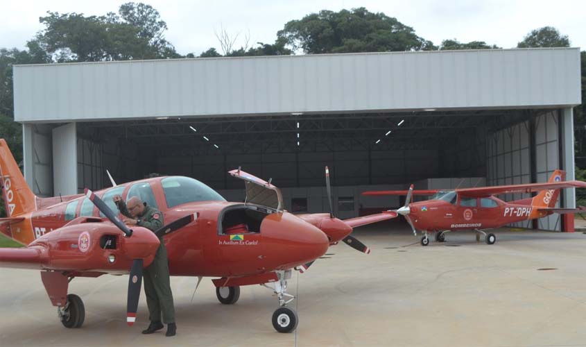 Grupamento de Operações Aéreas inaugura base em Porto Velho; o quarto avião veio dos Estados Unidos