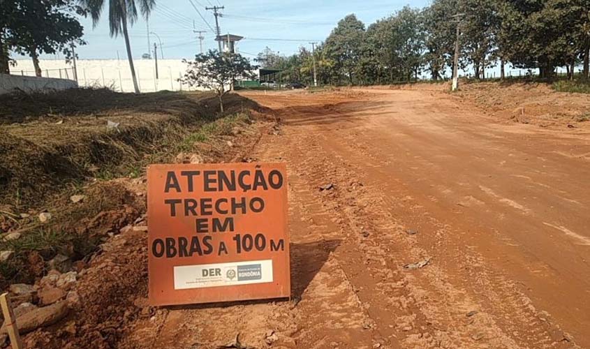 DER recupera Estrada do Nazaré para pavimentação do acesso ao presídio