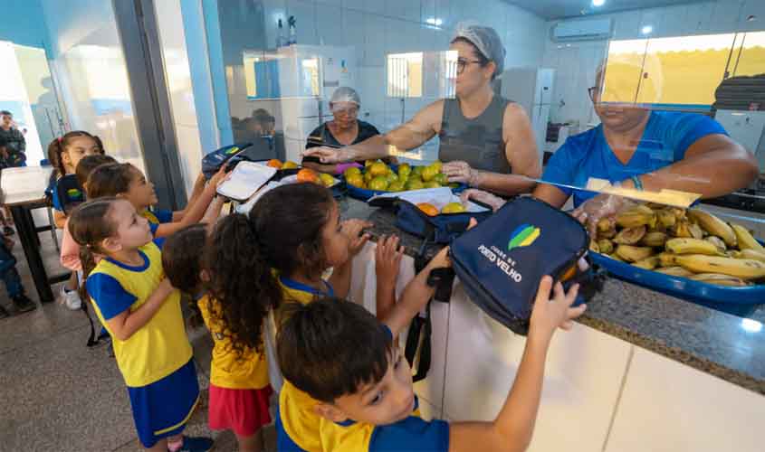 Ações da Prefeitura de Porto Velho incentivam alimentação saudável nas escolas