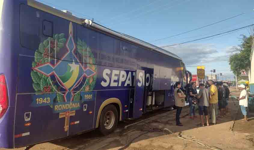 Unidade móvel 'Sepat Sobre Rodas' programa cadastramento de moradores do Setor 6