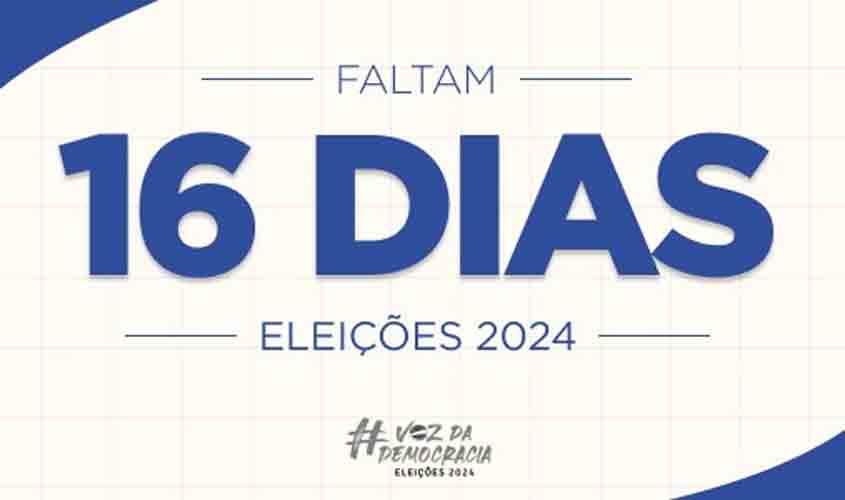 Faltam 16 dias: 103 municípios podem ter 2º turno em 27 de outubro