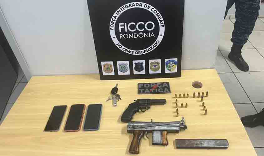 FICCO/RO realiza três prisões por posse ilegal de arma de fogo