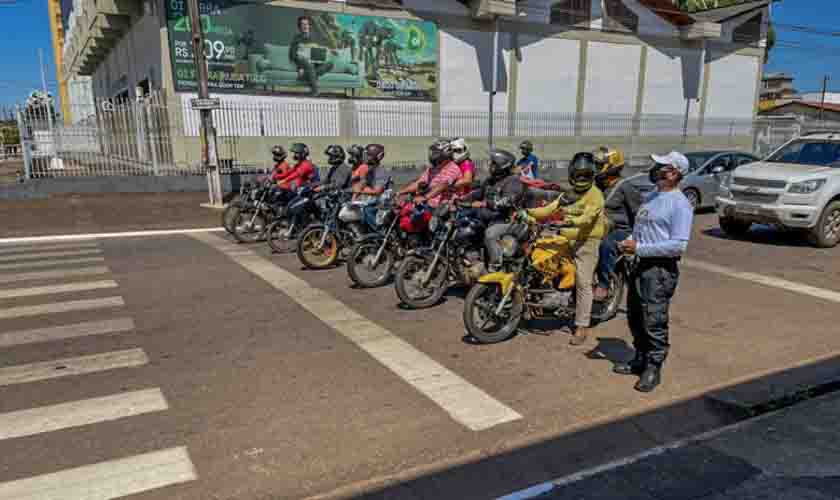 Mais de 20 bolsões para motociclistas são implantados em Porto Velho