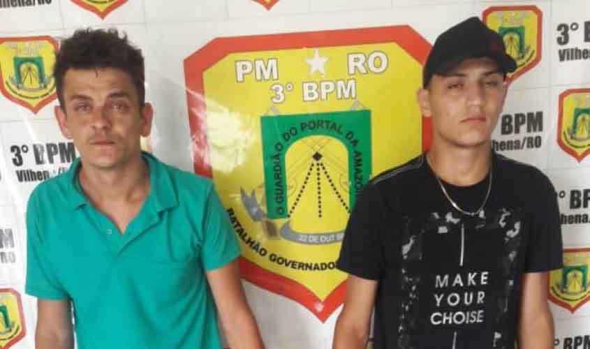 Denúncia anônima leva à prisão de dois homens com tornozeleiras vendendo drogas em Vilhena