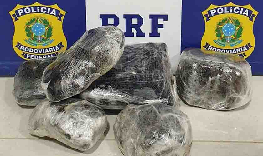 Em Ji-Paraná-RO, PRF apreende 4,2 kg de cocaína