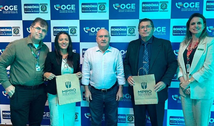 Ouvidoria do MPRO visita Ouvidoria-Geral do Estado