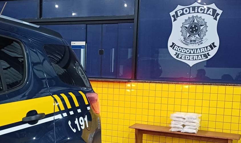 PRF em Rondônia apreende mais de 10 kg de droga