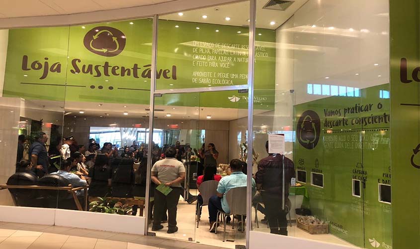 Porto Velho Shopping reforça ações de sustentabilidade e recicla 38% de lixo produzido