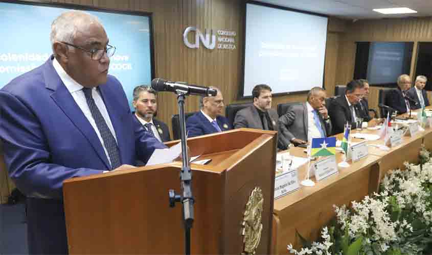 Defesa da democracia e união dos Poderes marcam a posse do corregedor do TJRO na presidência do CCOGE 