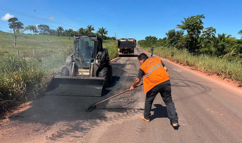 Governo inicia manutenção da RO-010 após indicação de Jean Oliveira