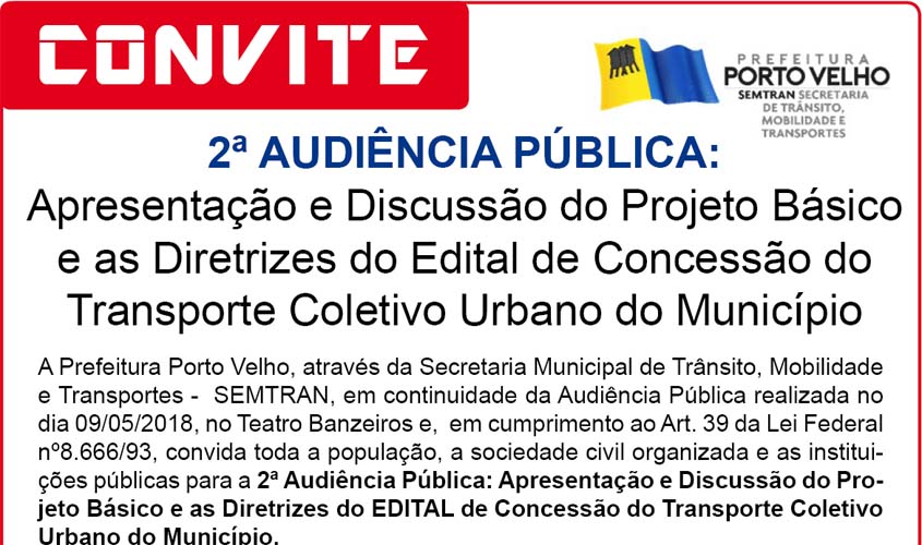 Prefeitura realiza nova audiência pública para discutir concessão de transporte público na capital