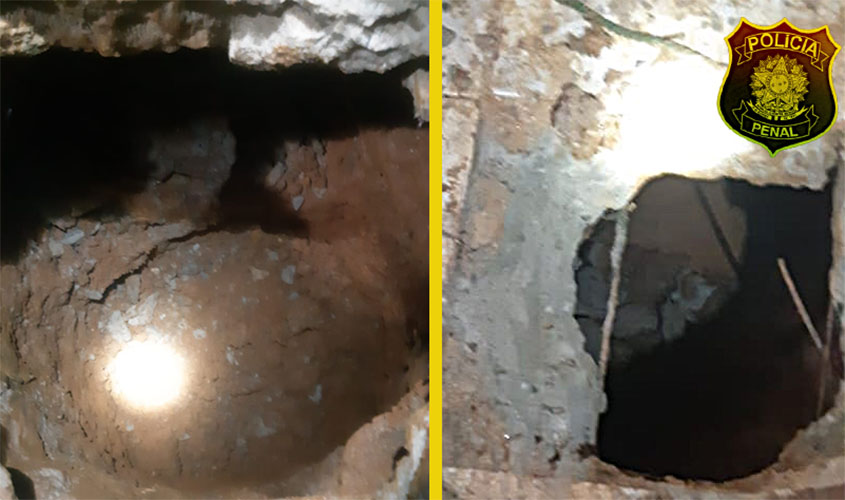 Policiais penais descobrem escavação de túnel em presídio