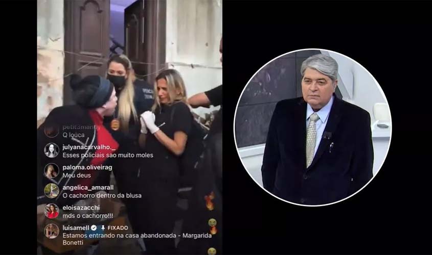Mulher da casa abandonada: Datena e Luisa Mell são acusados de sensacionalismo abutre na cobertura da ação policial (vídeos)
