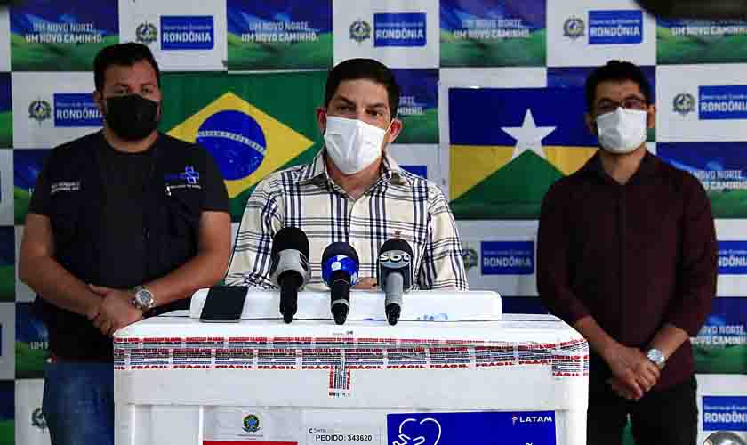 Rondônia recebe mais de 58 mil doses de vacinas contra covid-19 do Ministério da Saúde