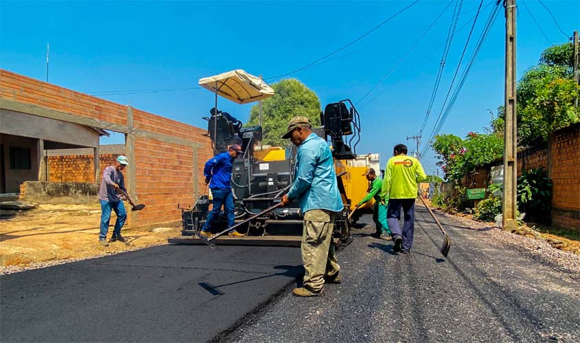 Prefeitura amplia pavimentação no bairro Boa Esperança