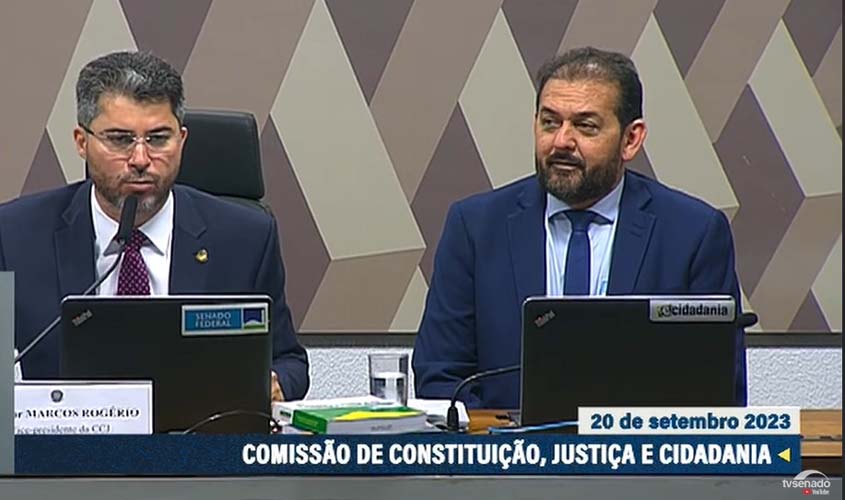 Deputado Laerte Gomes participa de reunião da CCJ do Senado Federal para debater marco temporal de terras indígenas