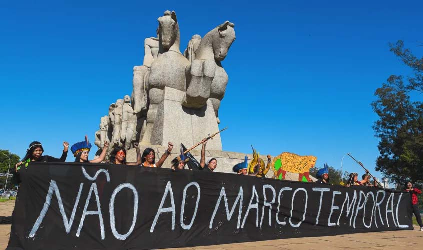 Rede Democracia e Direitos Humanos comemora vitória contra Marco Temporal e faz lançamento em aldeia Guarani, em São Paulo