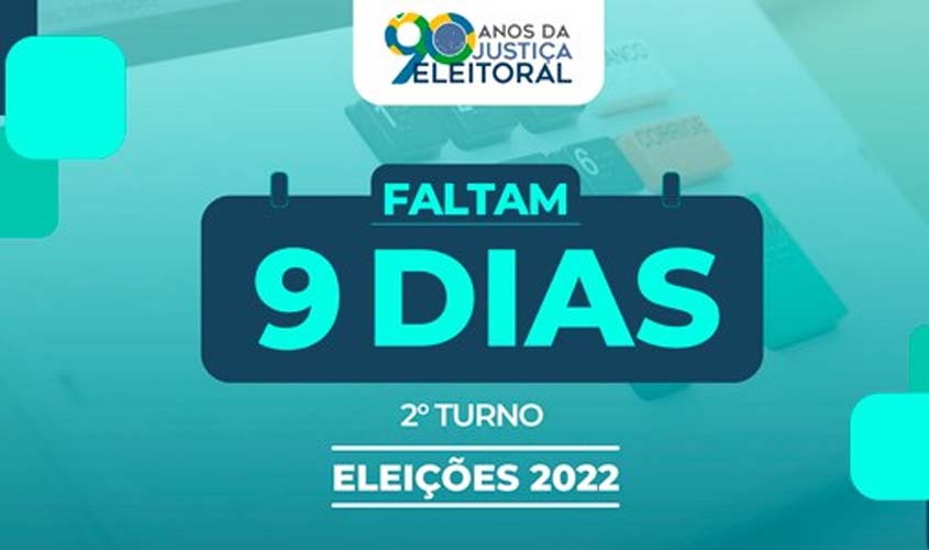 Faltam 9 dias: confira o horário de votação do 2º turno das Eleições 2022