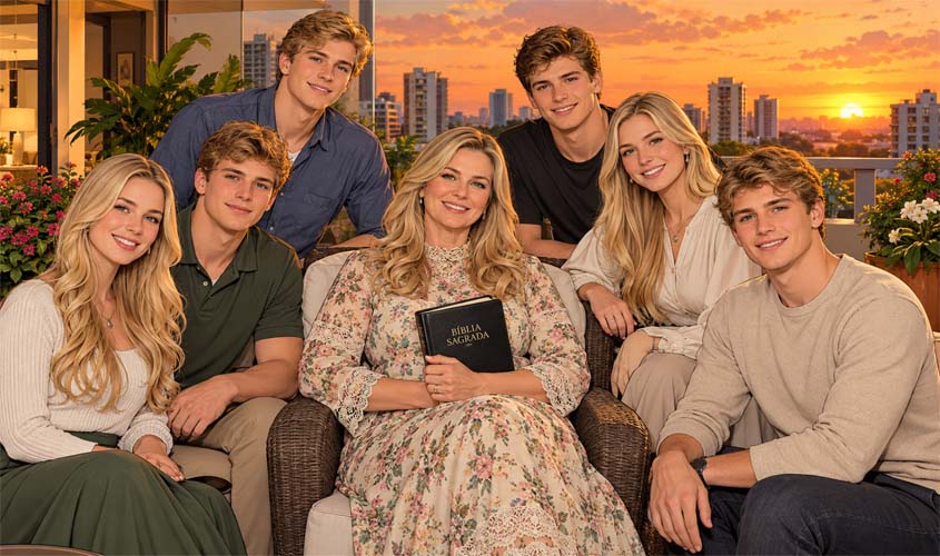 Os filhos na presença de Deus! 