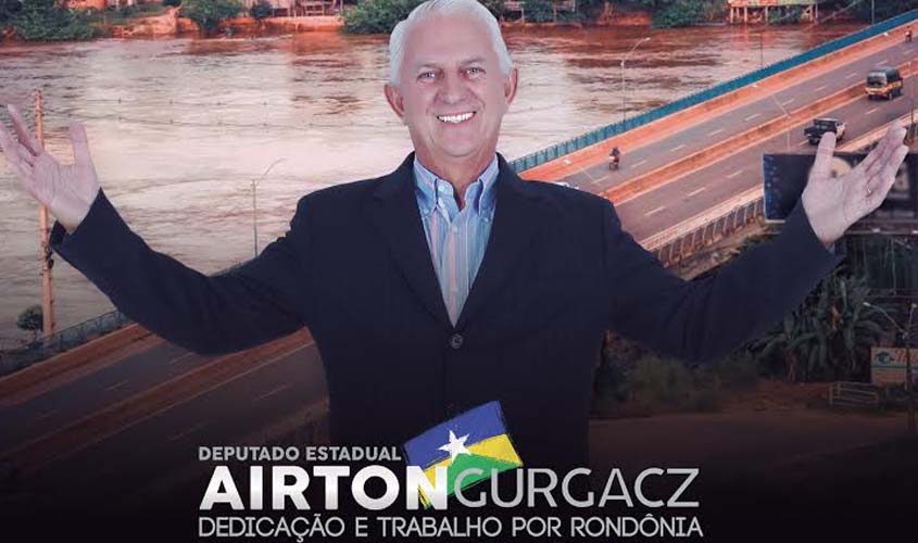 Deputado Airton parabeniza Ji-Paraná pelos 40 anos