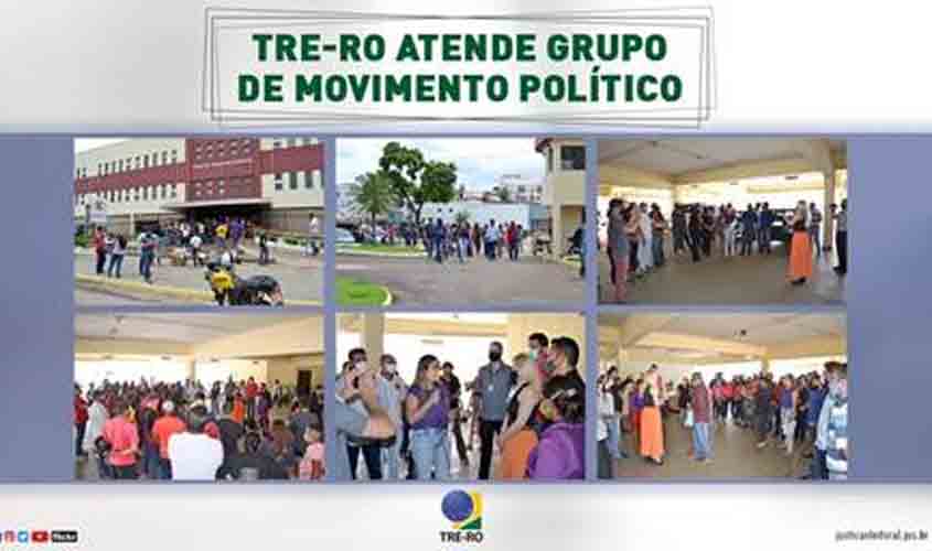 TRE-RO atende grupo de movimento político