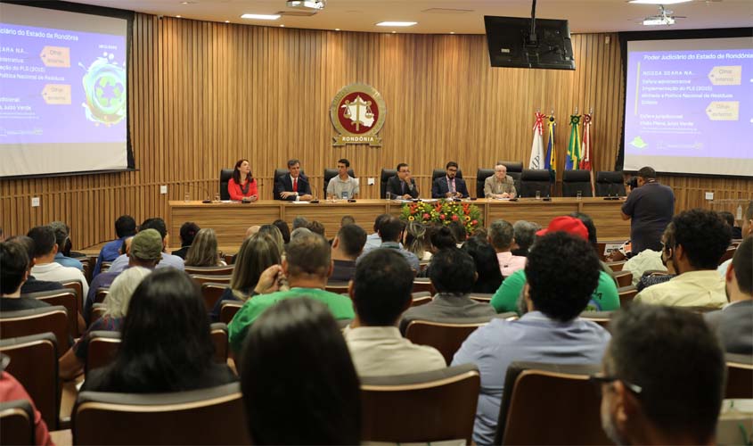 TJRO apresenta suas políticas de sustentabilidade em seminário promovido pelo MP