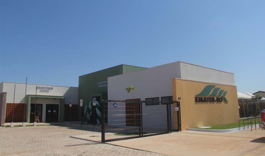 RO inaugura Emater e reforça assistência rural