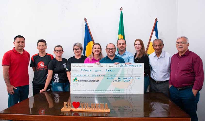 Prefeitura recebe doação de R$ 30 mil do Banco da Amazônia para o Fundo Municipal dos Direitos da Criança e do Adolescente