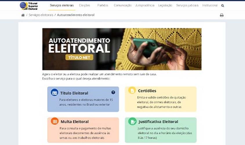 Título Net tem novas funcionalidades para facilitar serviços ao eleitorado