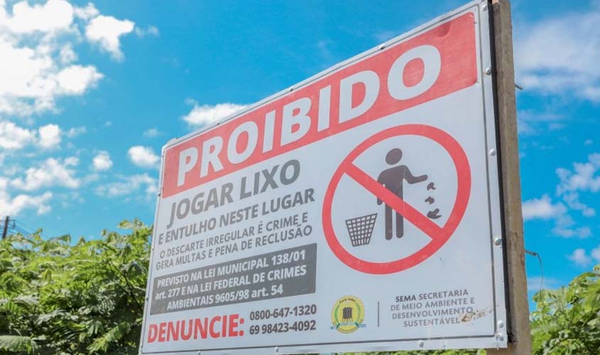 Prefeitura conta com ajuda de câmeras de monitoramento para flagrar descarte ilegal de lixo e entulhos em Porto Velho