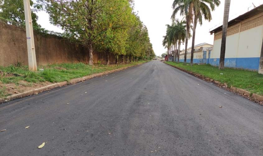 Bairro Lagoa tem mais de nove quilômetros de asfalto concluídos