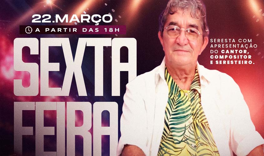  Nesta sexta terá seresta e pagode no Mercado Cultural