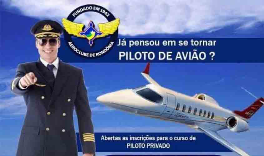 Aeroclube de Rondônia abre inscrições para nova turma no Curso de Piloto Privado de Avião