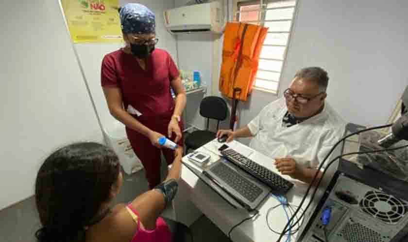 Rondônia Cidadã presta serviços a comunidades indígenas em ação inédita do barco hospital na região
