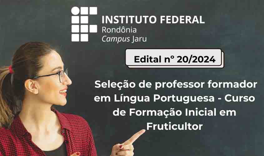 Campus seleciona professor(a) de Língua Portuguesa para atuar em curso de formação inicial