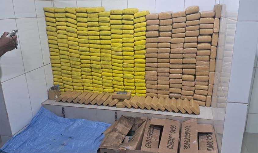 PM de RO apreende 328 kg de drogas