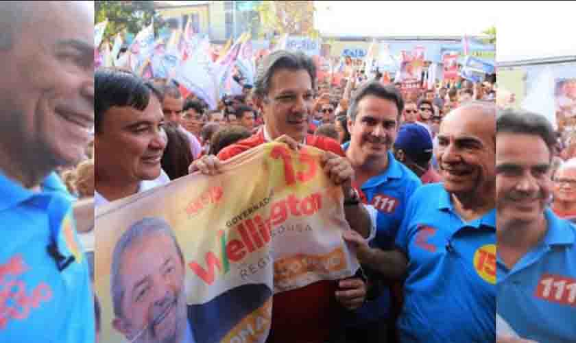 Ciro Nogueira, que deve assumir Casa Civil do governo Bolsonaro, participou de comícios com Haddad em 2018