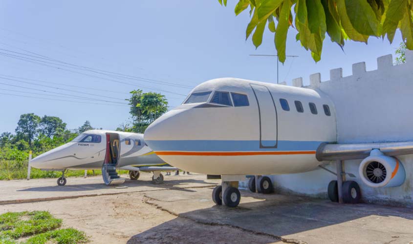 'Casa Avião' em Porto Velho atrai turistas que buscam conhecer de perto réplicas de aeronaves