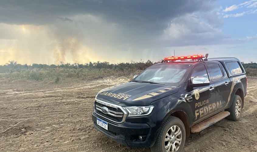 PF prende um indivíduo por queimada ilegal na floresta nacional de Jacundá