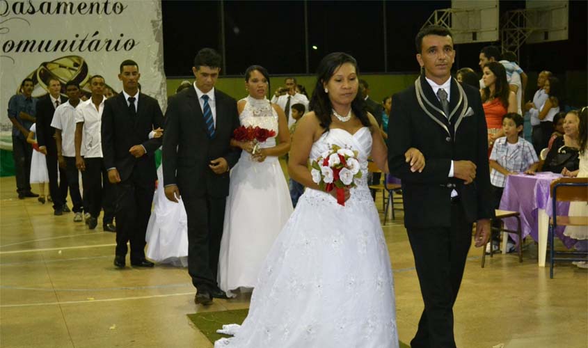 Mais de 130 casais oficializam união em casamento comunitário neste sábado em Guajará-Mirim