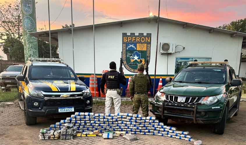 OPERAÇÃO PROTETOR DAS DIVISAS E FRONTEIRAS: POLÍCIA MILITAR E PRF APREENDEM VEÍCULO COM DROGAS NA BR-364 EM PORTO VELHO