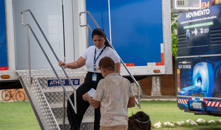 Município recebe carreta do Ministério da Saúde para exames de imagem