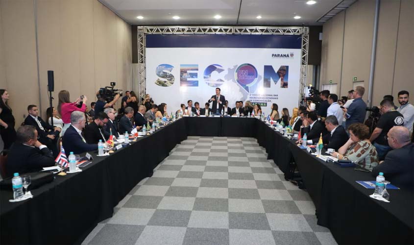 Secom Rondônia assina carta conjunta durante o 3º Fórum Nacional de Secretarias de Comunicação no Paraná