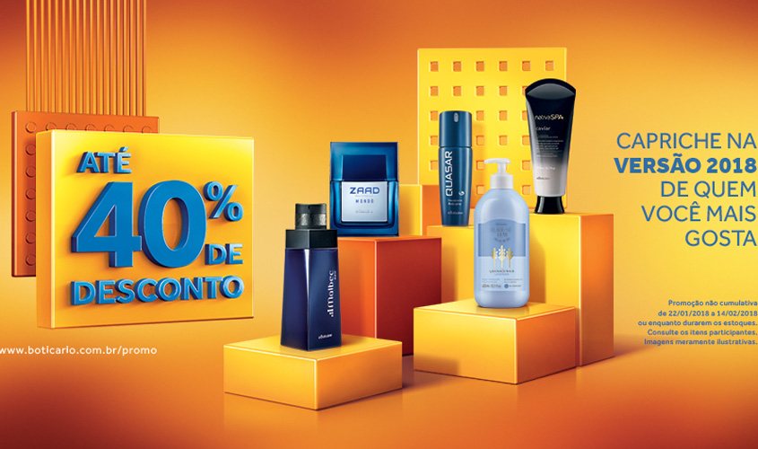  O Boticário tem perfumaria masculina e cuidados pessoais com descontos de até 40%